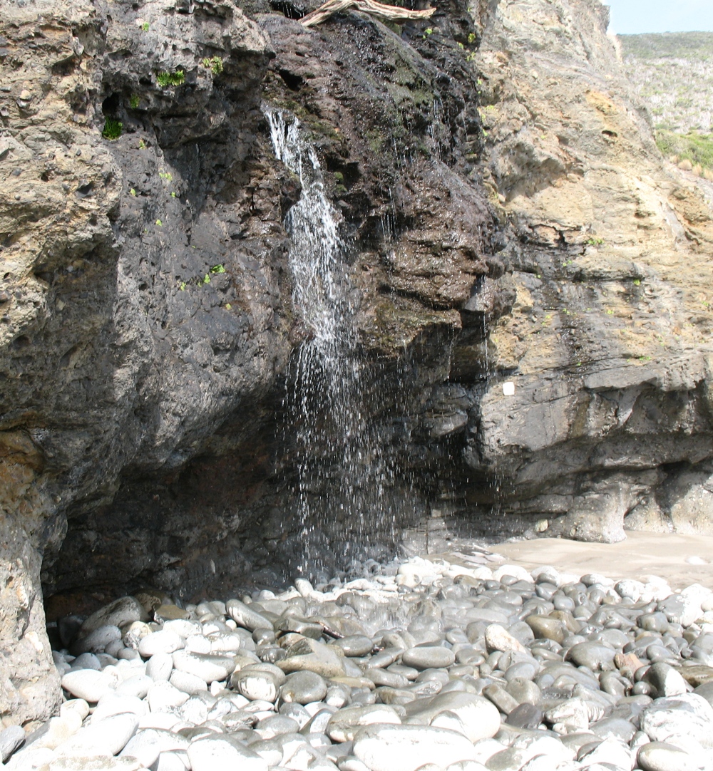 Waterfall at Granite Beach