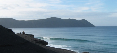 The last ocean view on the South Coast Track