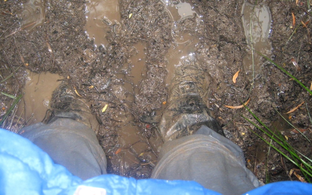 Track conditions can get a little muddy