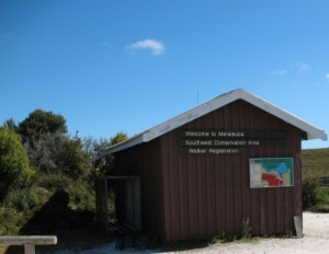 Walker Registration Hut at Melaleuca